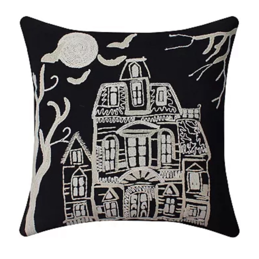 NWOT Halloween Haunted House Throw Pillow by Celebrate Together